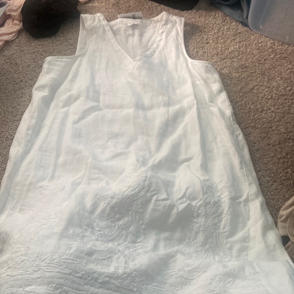 J Jill white cute dress